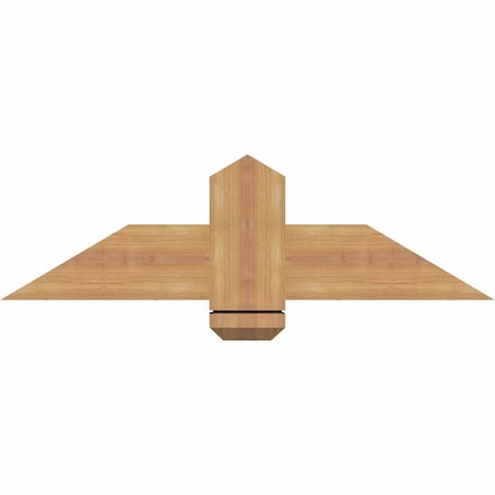 Ekena Millwork Eugene Smooth Timber Gable Bracket, Western Red Cedar, 36"W x 10"H x 3 1/2"D x 5 1/2"F, 7/12 Pitch GBW036X10X0406EUG00SWR